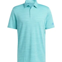 Adidas Space-Dyed Striped Shirt Polo Short Sleeve Golf Apparel