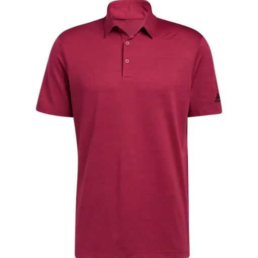 Adidas Space-Dyed Striped Shirt Polo Short Sleeve Golf Apparel