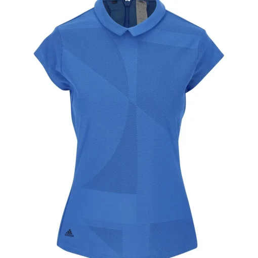 Adidas Sport Preformance Jaquard Shirt Polo Short Sleeve Golf Apparel