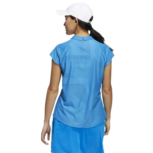 Adidas Sport Preformance Jaquard Shirt Polo Short Sleeve Golf Apparel