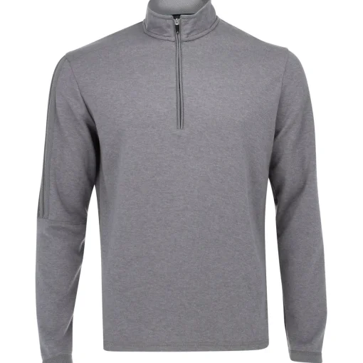 Adidas 3-Stripe 1/4 Zip Layering Outerwear Pullover Golf Apparel