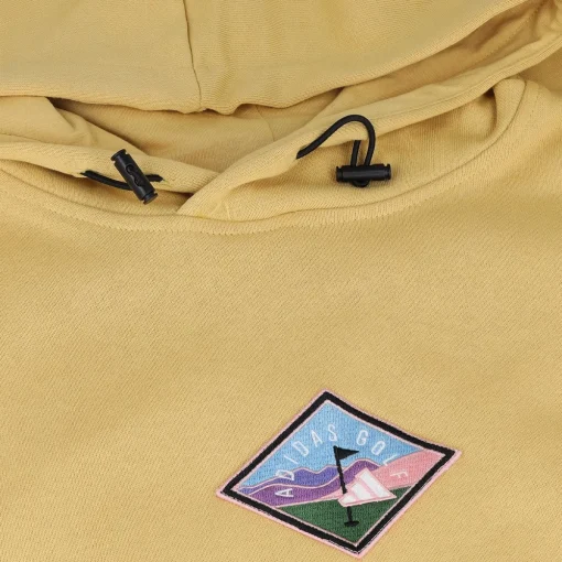 Adidas Tech Graphic Hoodie Outerwear Pullover Golf Apparel