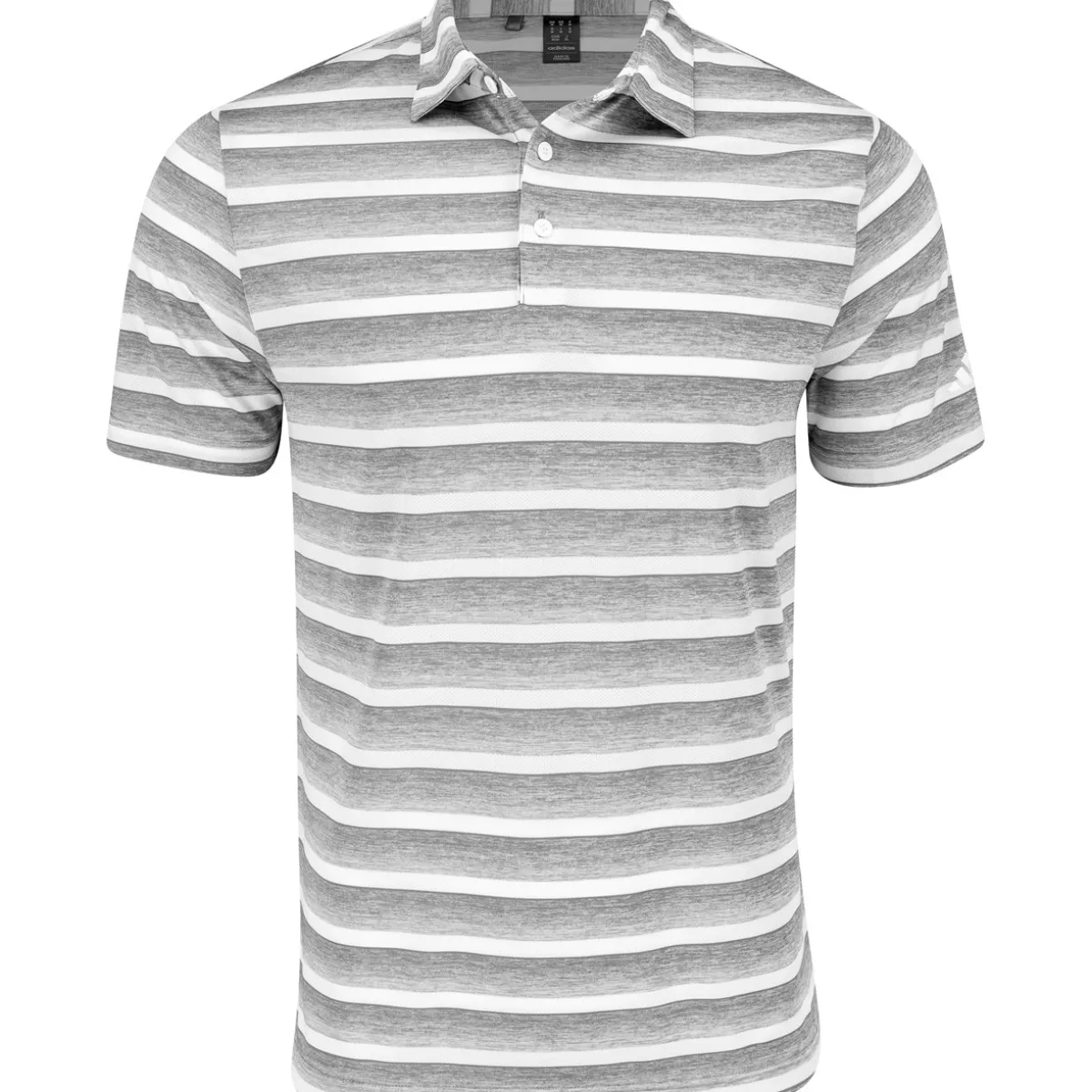 Adidas Two Color Stripe Shirt Polo Short Sleeve Golf Apparel