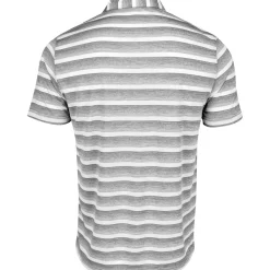 Adidas Two Color Stripe Shirt Polo Short Sleeve Golf Apparel