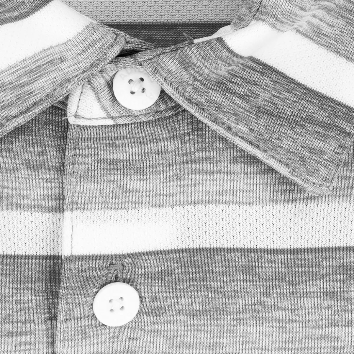 Adidas Two Color Stripe Shirt Polo Short Sleeve Golf Apparel