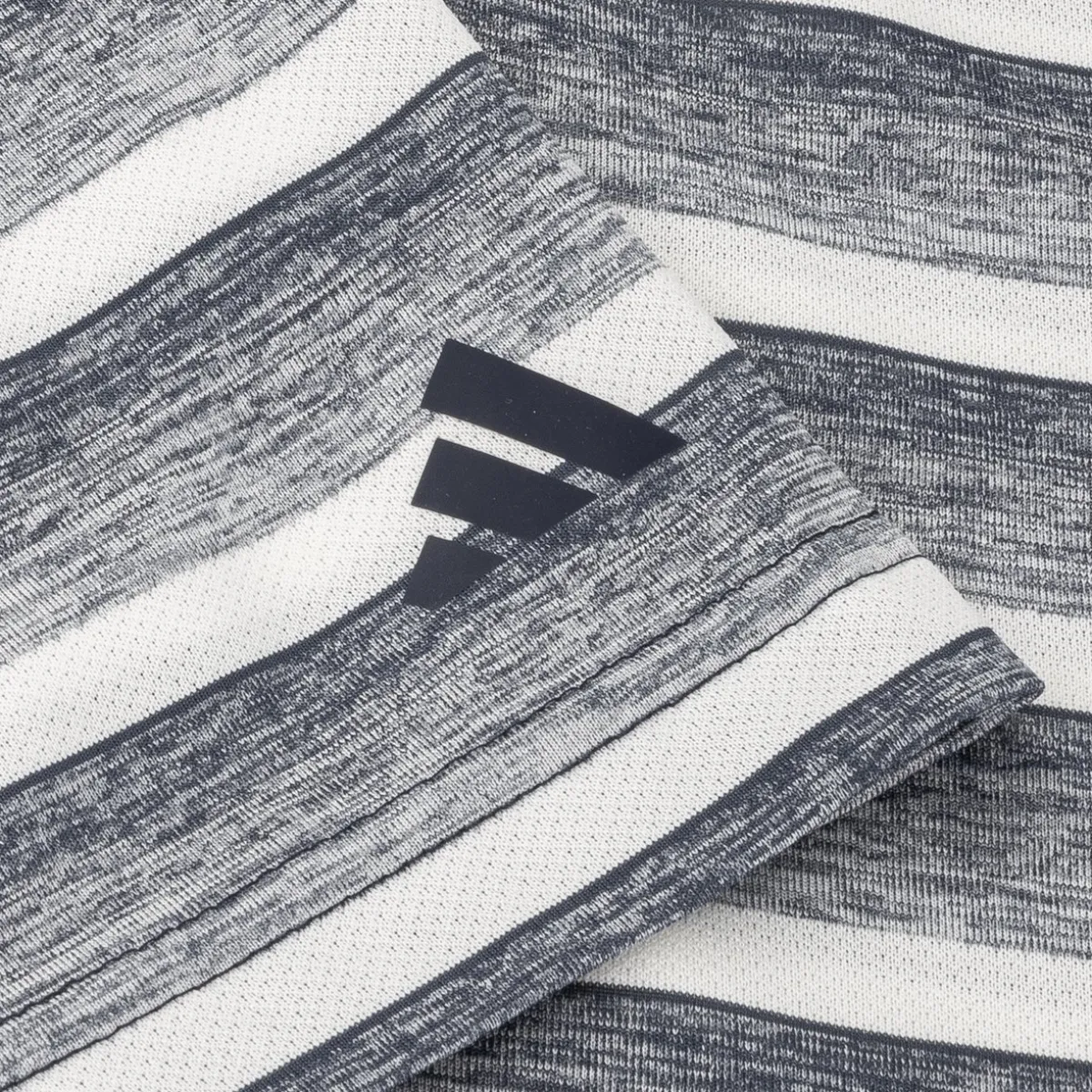 Adidas Two Color Stripe Shirt Polo Short Sleeve Golf Apparel