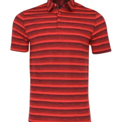 Adidas Two Color Stripe Shirt Polo Short Sleeve Golf Apparel