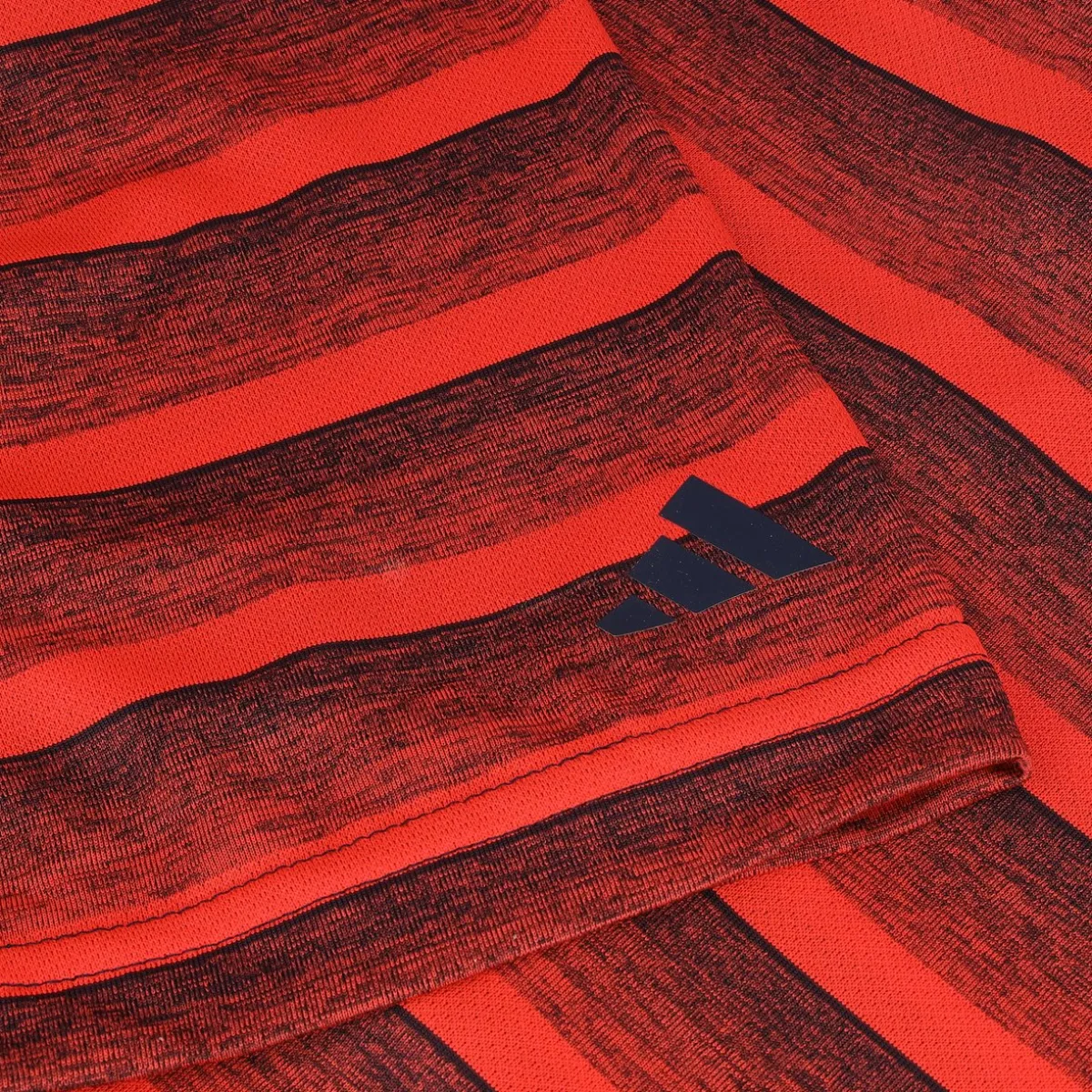 Adidas Two Color Stripe Shirt Polo Short Sleeve Golf Apparel