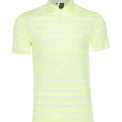 Adidas Two Color Stripe Shirt Polo Short Sleeve Golf Apparel