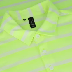 Adidas Two Color Stripe Shirt Polo Short Sleeve Golf Apparel