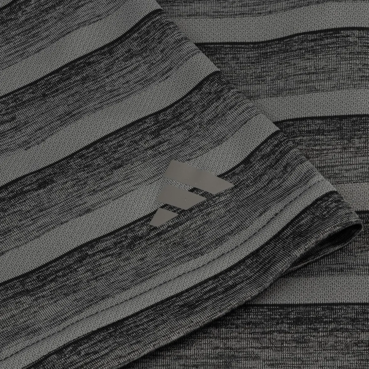 Adidas Two Color Stripe Shirt Polo Short Sleeve Golf Apparel