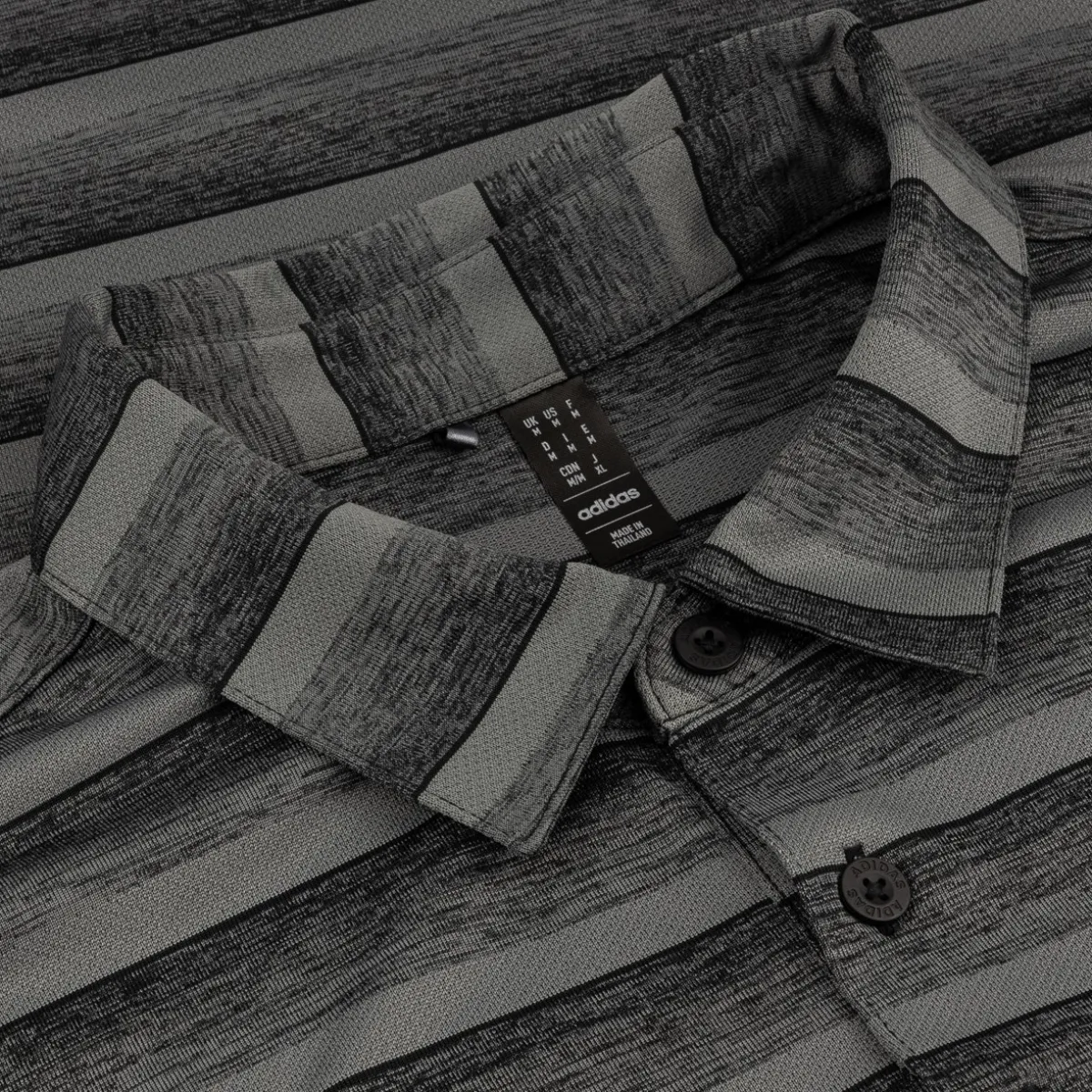 Adidas Two Color Stripe Shirt Polo Short Sleeve Golf Apparel