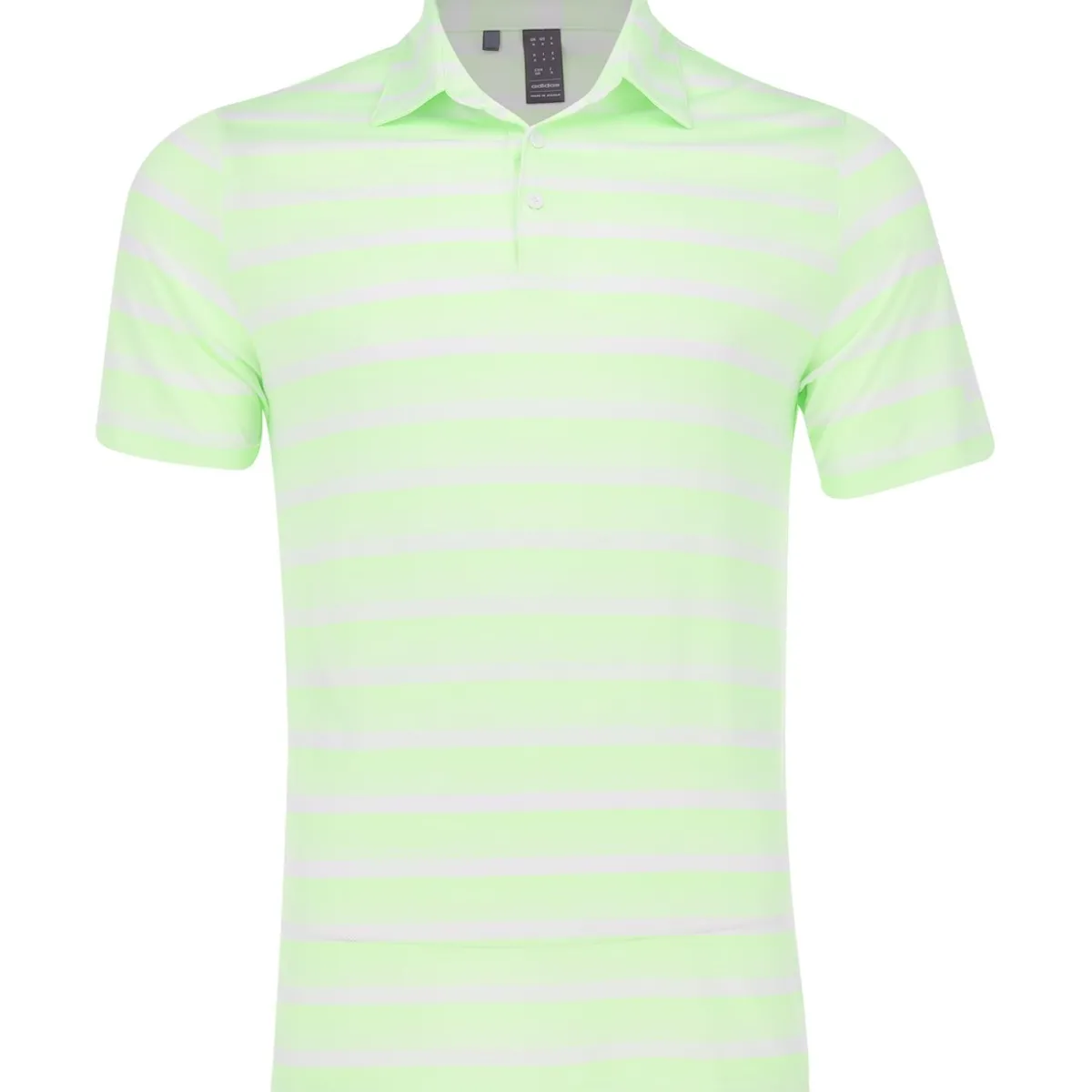 Adidas Two-Color Stripe Shirt Polo Short Sleeve Golf Apparel