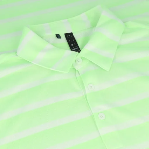Adidas Two-Color Stripe Shirt Polo Short Sleeve Golf Apparel