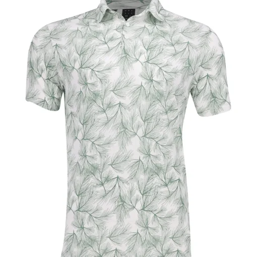 Adidas ULT365 Pine Print Shirt Polo Short Sleeve Golf Apparel