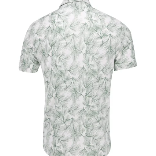 Adidas ULT365 Pine Print Shirt Polo Short Sleeve Golf Apparel