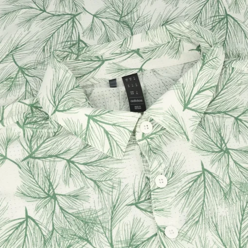 Adidas ULT365 Pine Print Shirt Polo Short Sleeve Golf Apparel