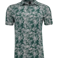 Adidas ULT365 Pine Print Shirt Polo Short Sleeve Golf Apparel
