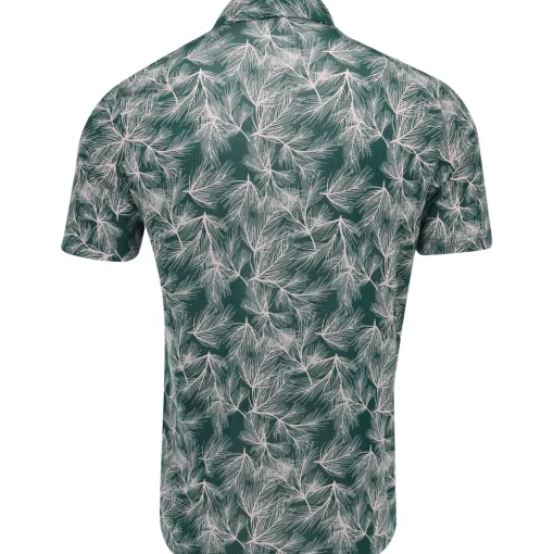 Adidas ULT365 Pine Print Shirt Polo Short Sleeve Golf Apparel