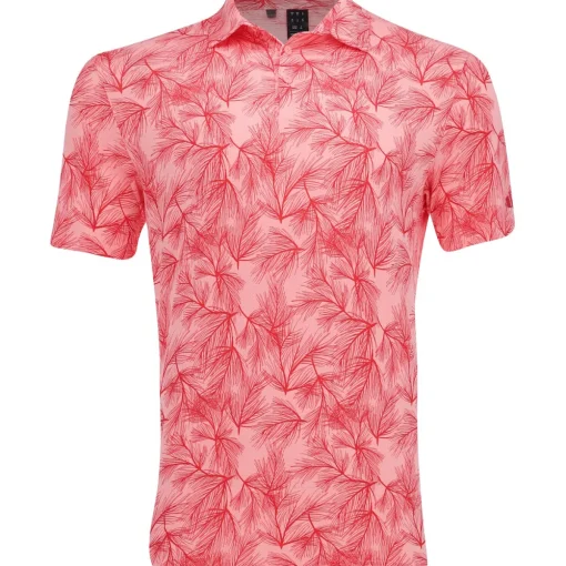 Adidas ULT365 Pine Print Shirt Polo Short Sleeve Golf Apparel