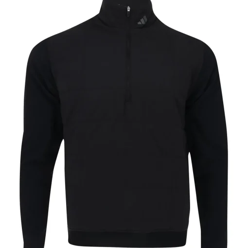 Adidas ULT365 Quilted DWR HZ Outerwear Pullover Golf Apparel