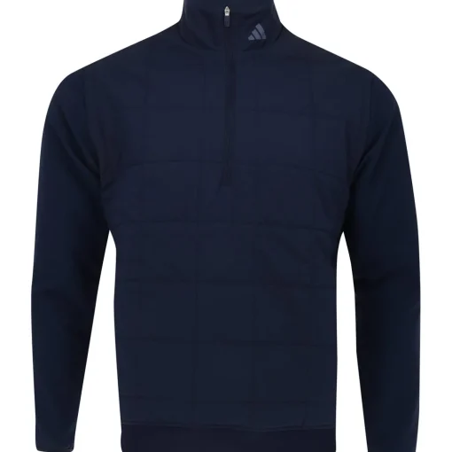 Adidas ULT365 Quilted DWR HZ Outerwear Pullover Golf Apparel