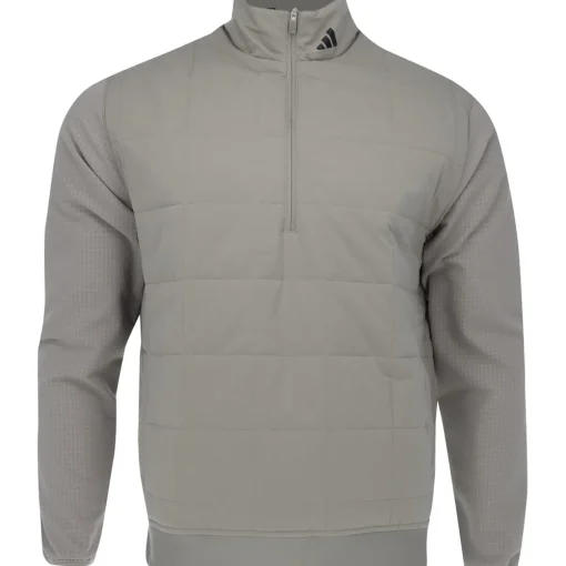 Adidas ULT365 Quilted DWR HZ Outerwear Pullover Golf Apparel