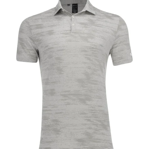 Adidas ULT365 Textured Stripe Shirt Polo Short Sleeve Golf Apparel