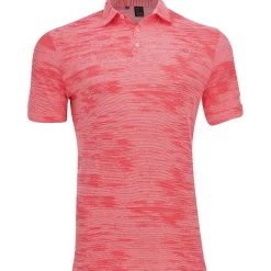 Adidas ULT365 Textured Stripe Shirt Polo Short Sleeve Golf Apparel