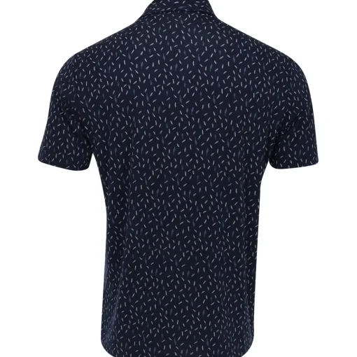 Adidas Ultimate 365 All-Over Print Shirt Polo Short Sleeve Golf Apparel