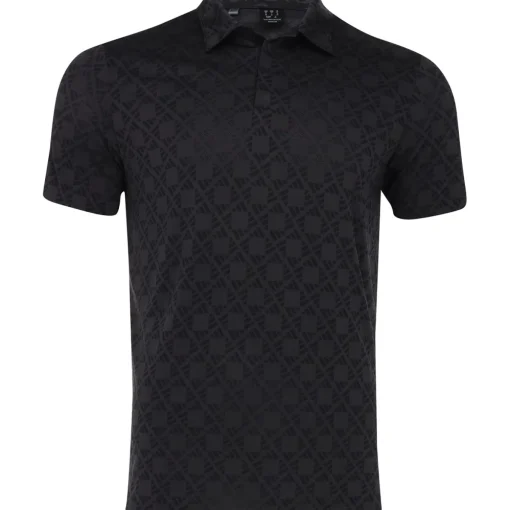 Adidas Ultimate 365 All-Over Print Shirt Polo Short Sleeve Golf Apparel