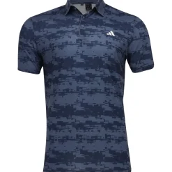 Adidas Ultimate 365 HEAT.RDY Stripe Shirt Polo Short Sleeve Golf Apparel