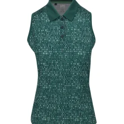 Adidas Ultimate 365 Printed Sleeveless Shirt Polo Short Sleeve Golf Apparel