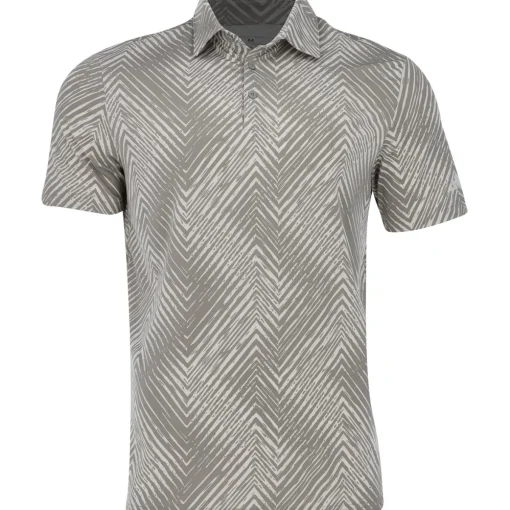 Adidas Ultimate365 Allover Print Shirt Polo Short Sleeve Golf Apparel