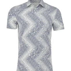 Adidas Ultimate365 Allover Print Shirt Polo Short Sleeve Golf Apparel
