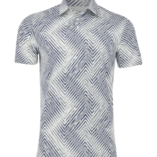 Adidas Ultimate365 Allover Print Shirt Polo Short Sleeve Golf Apparel
