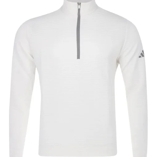 Adidas Ultimate365 DWR Textured Outerwear Pullover Golf Apparel