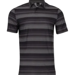 Adidas Ultimate365 Heat RDY Stripe Shirt Polo Short Sleeve Golf Apparel