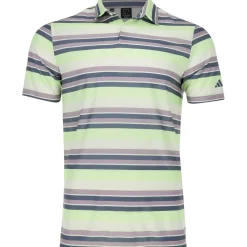 Adidas Ultimate365 Heat RDY Stripe Shirt Polo Short Sleeve Golf Apparel