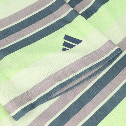 Adidas Ultimate365 Heat RDY Stripe Shirt Polo Short Sleeve Golf Apparel