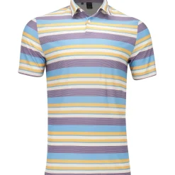 Adidas Ultimate365 Heat RDY Stripe Shirt Polo Short Sleeve Golf Apparel