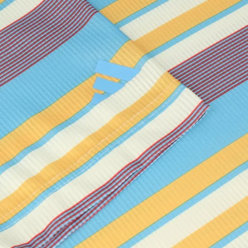 Adidas Ultimate365 Heat RDY Stripe Shirt Polo Short Sleeve Golf Apparel