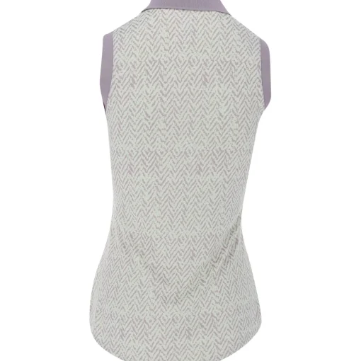 Adidas Ultimate365 Jacquard Sleeveless Shirt Polo Short Sleeve Golf Apparel