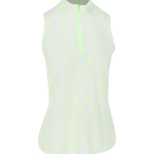Adidas Ultimate365 Ottoman Printed Sleeveless Shirt Polo Short Sleeve Golf Apparel