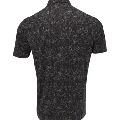 Adidas Ultimate365 Power Grid Print Shirt Polo Short Sleeve Golf Apparel