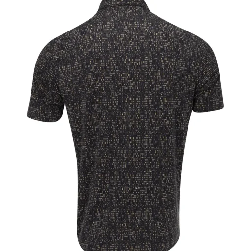 Adidas Ultimate365 Power Grid Print Shirt Polo Short Sleeve Golf Apparel