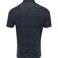 Adidas Ultimate365 Power Grid Print Shirt Polo Short Sleeve Golf Apparel