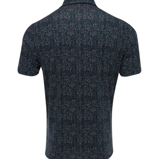 Adidas Ultimate365 Power Grid Print Shirt Polo Short Sleeve Golf Apparel