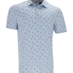 Adidas Ultimate365 Printed Faded Triangle Mesh Shirt Polo Short Sleeve Golf Apparel