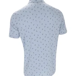 Adidas Ultimate365 Printed Faded Triangle Mesh Shirt Polo Short Sleeve Golf Apparel